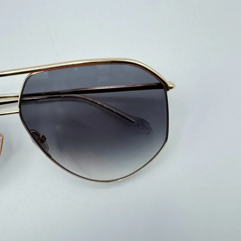 Isabel Marant Sunglasses IM0117 009O Gold Aviator Frame Gray Gradient Lens 64mm